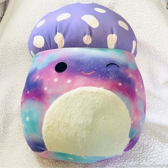 19" LARGE Squishmallow - Unai The Mushroom - Official Kellytoy Soft Plush Toy - Picture 6 of 6
